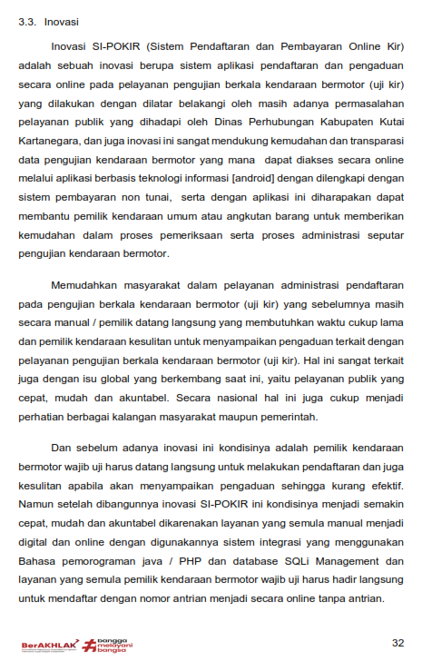 LKjIP Dishub Kukar 2025 Halaman 36